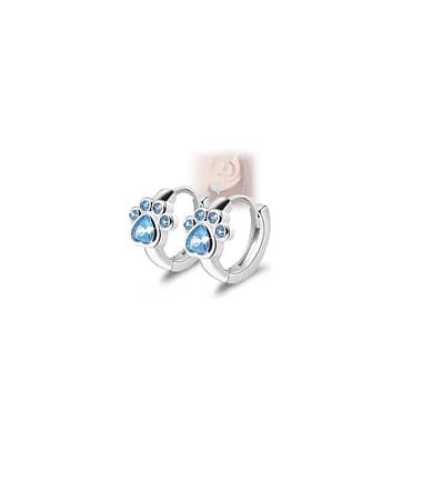 Aretes argollas diseño patita