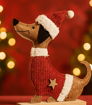 Adorno Navideño “Perrito Festivo”