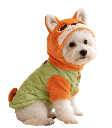 Suéter disfraz de zorro para perro-talla S